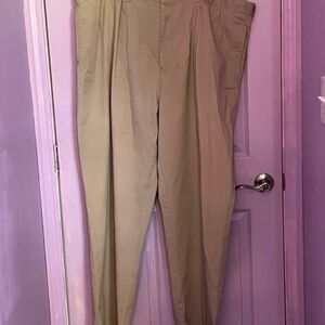 Ralph Lauren Khaki Pleated Men's Chinos